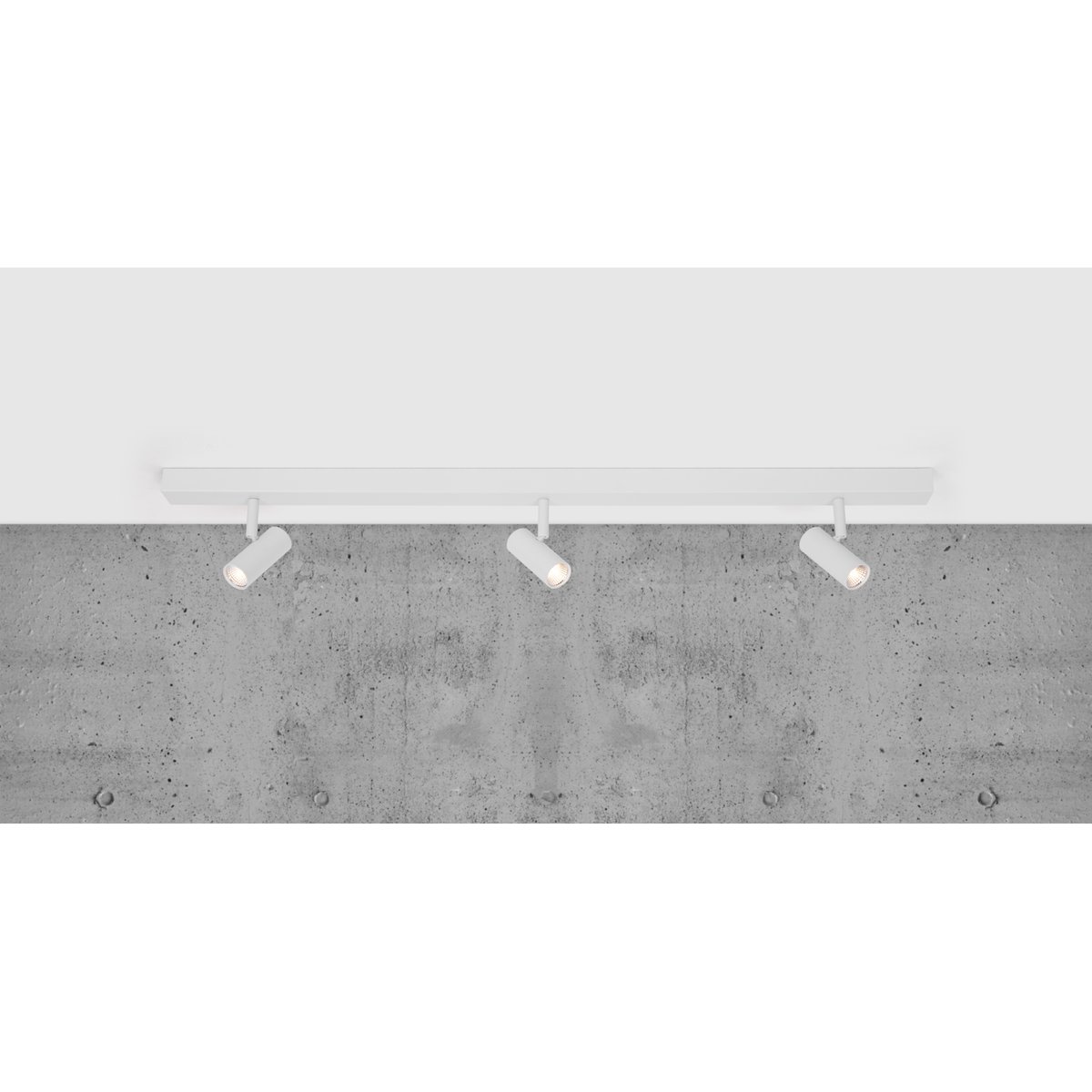 Plafonnier 3-spots Moodmaker™ à 3 réglages en métal, OMARI blanc, NORDLUX