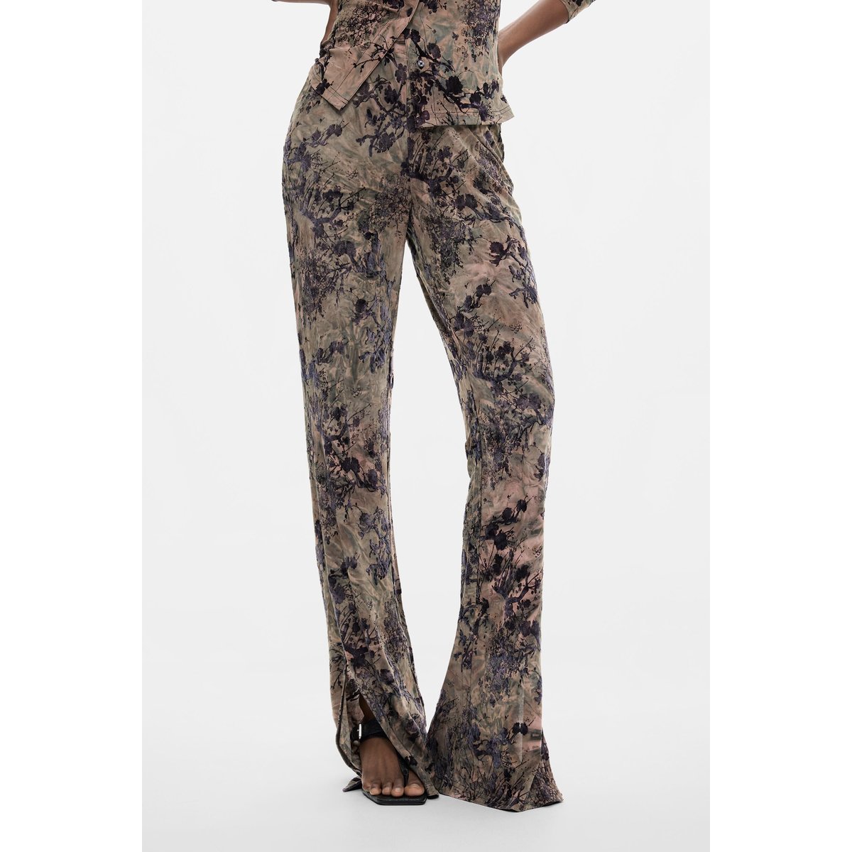 Pantalon long floqué gray, DESIGUAL