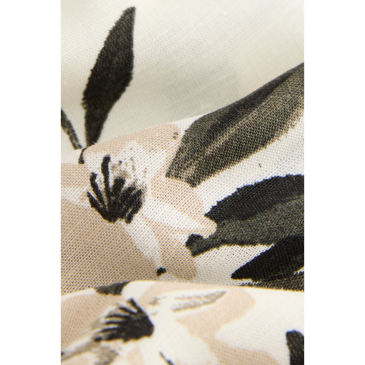 Nuisette en lin mélangé noir/blanc, NEXT