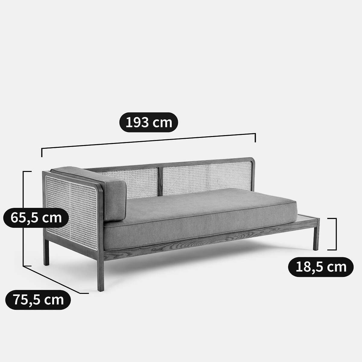 Banquette Daybed, SCILLIA ecureuil, LA REDOUTE INTERIEURS