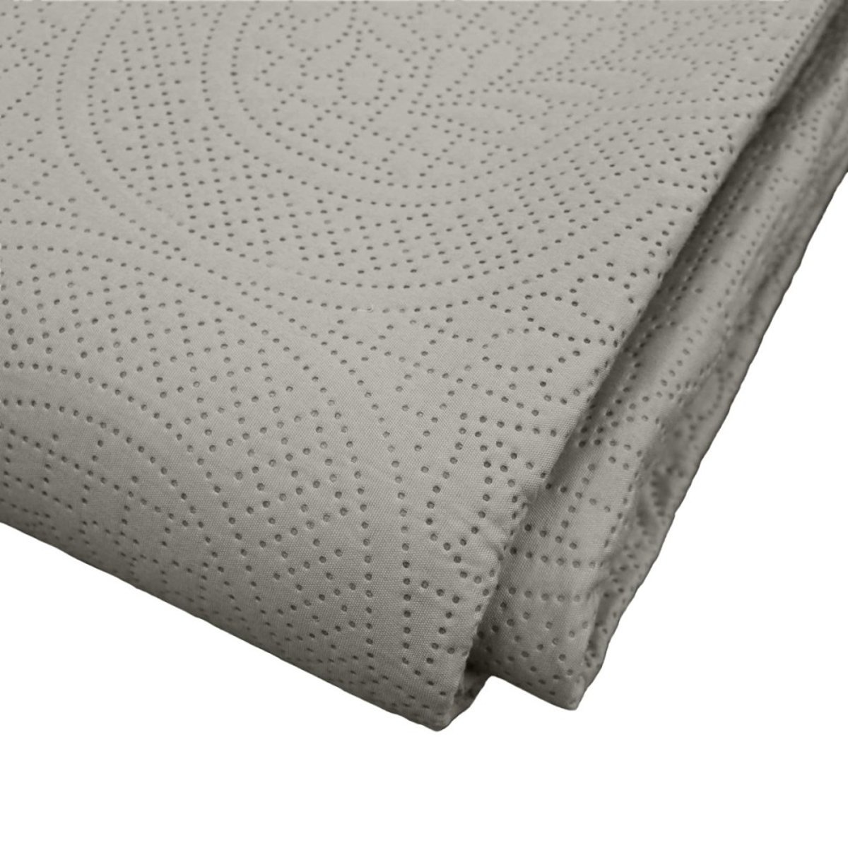Couvre-lit 2 personnes matelassé microfibre Romane coloris gris gris, DECORATIE