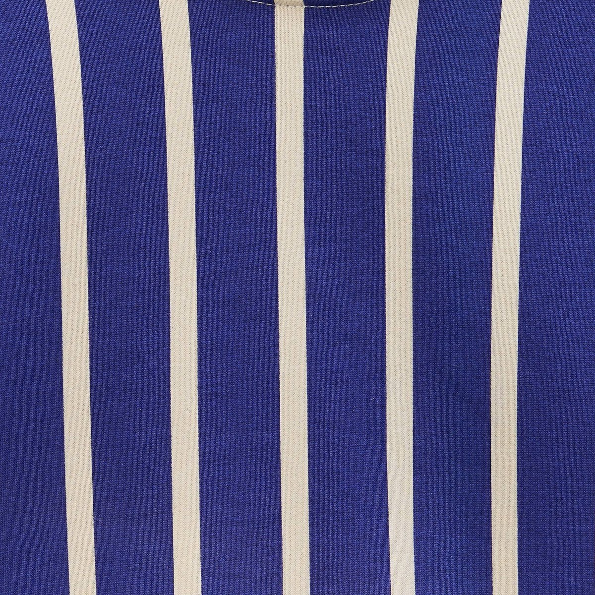 Sweat col rond imprimé en coton BIO GOTS bleu roi, MONOPRIX