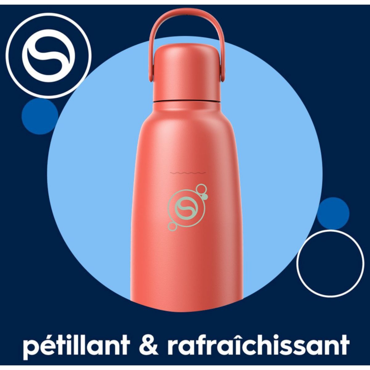 Bouteille isotherme Fizz & Go Cool papaye couleur unique, SODASTREAM