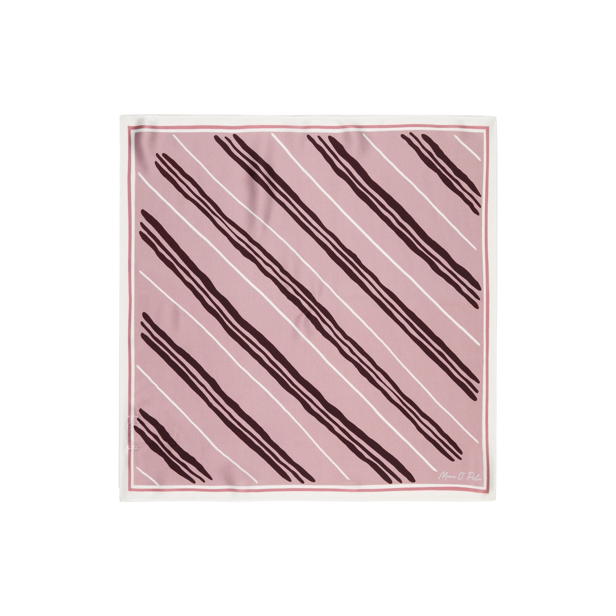 Foulard en satin avec un imprimé décontracté rose, MARC O'POLO