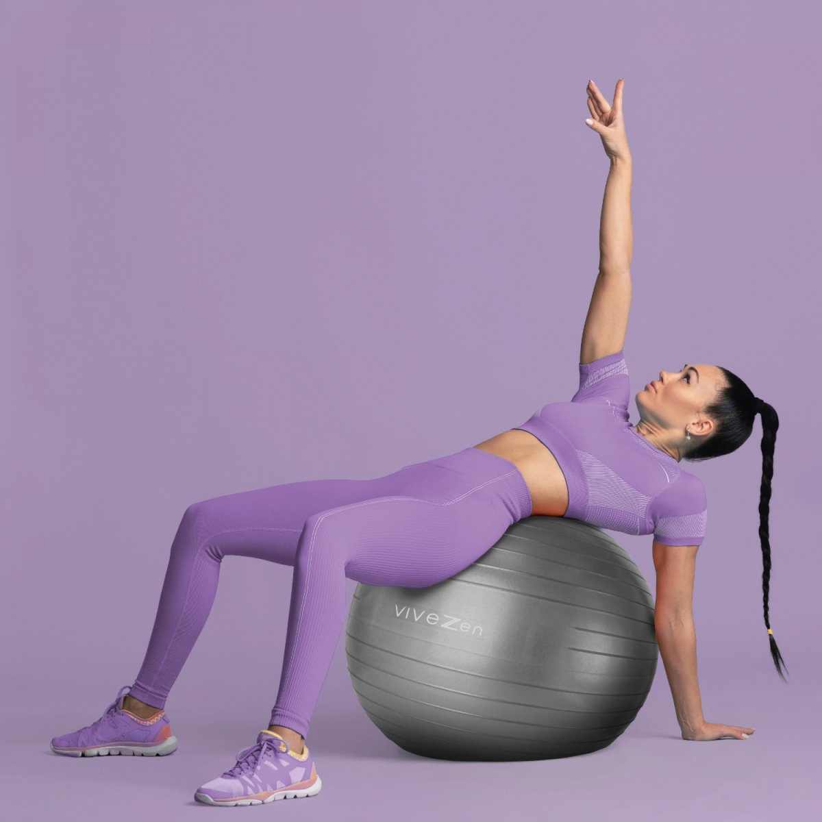 Ballon de yoga gris, VIVEZEN