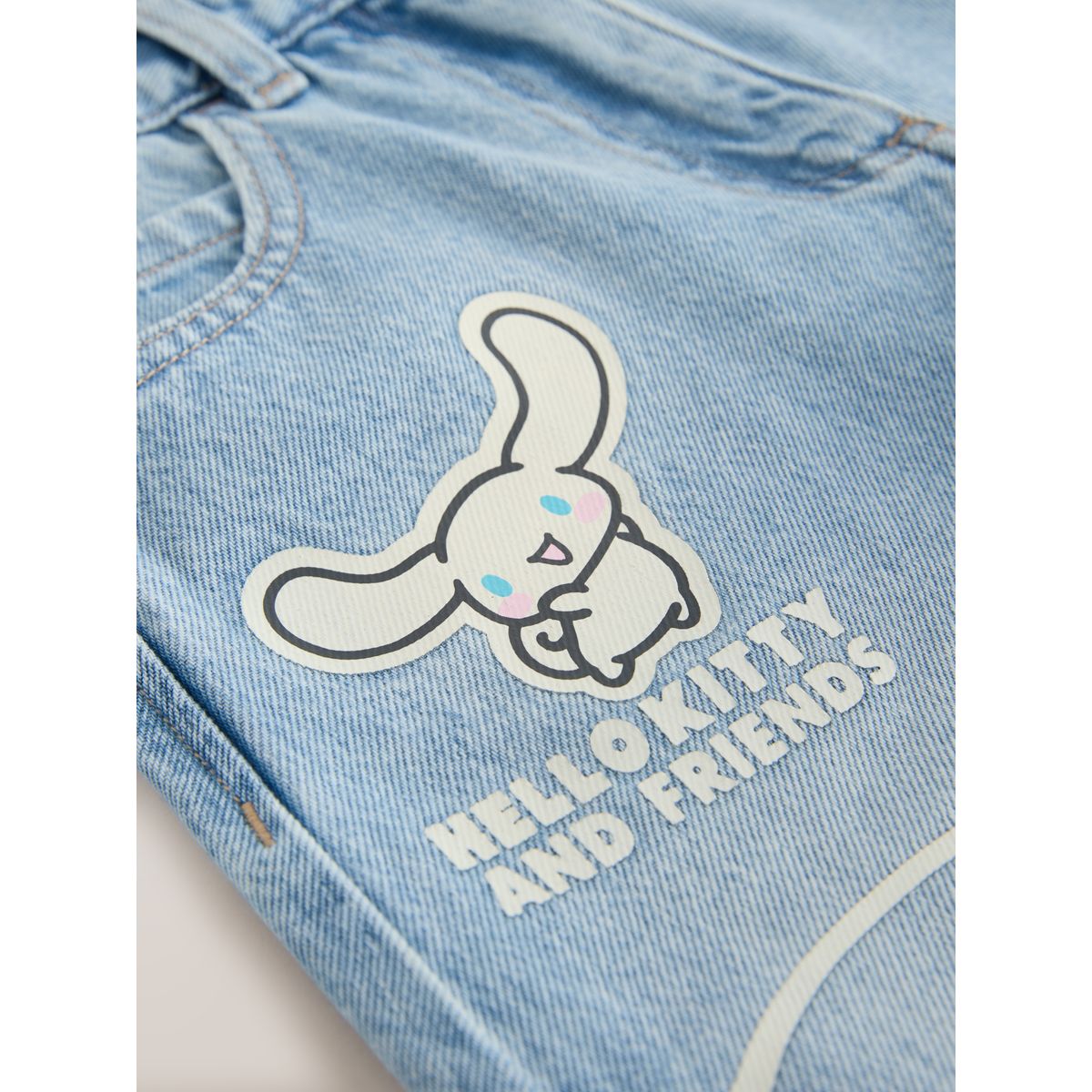 Short denim bleu clair hello kitty, NEXT