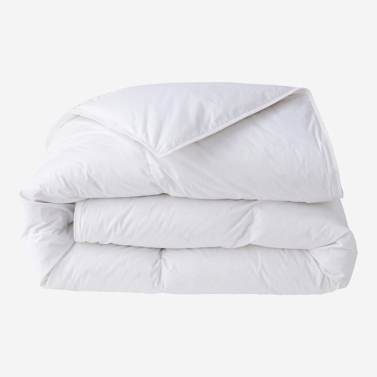 Couette tempérée en duvet et plumettes NATURELLE blanc, HABITAT