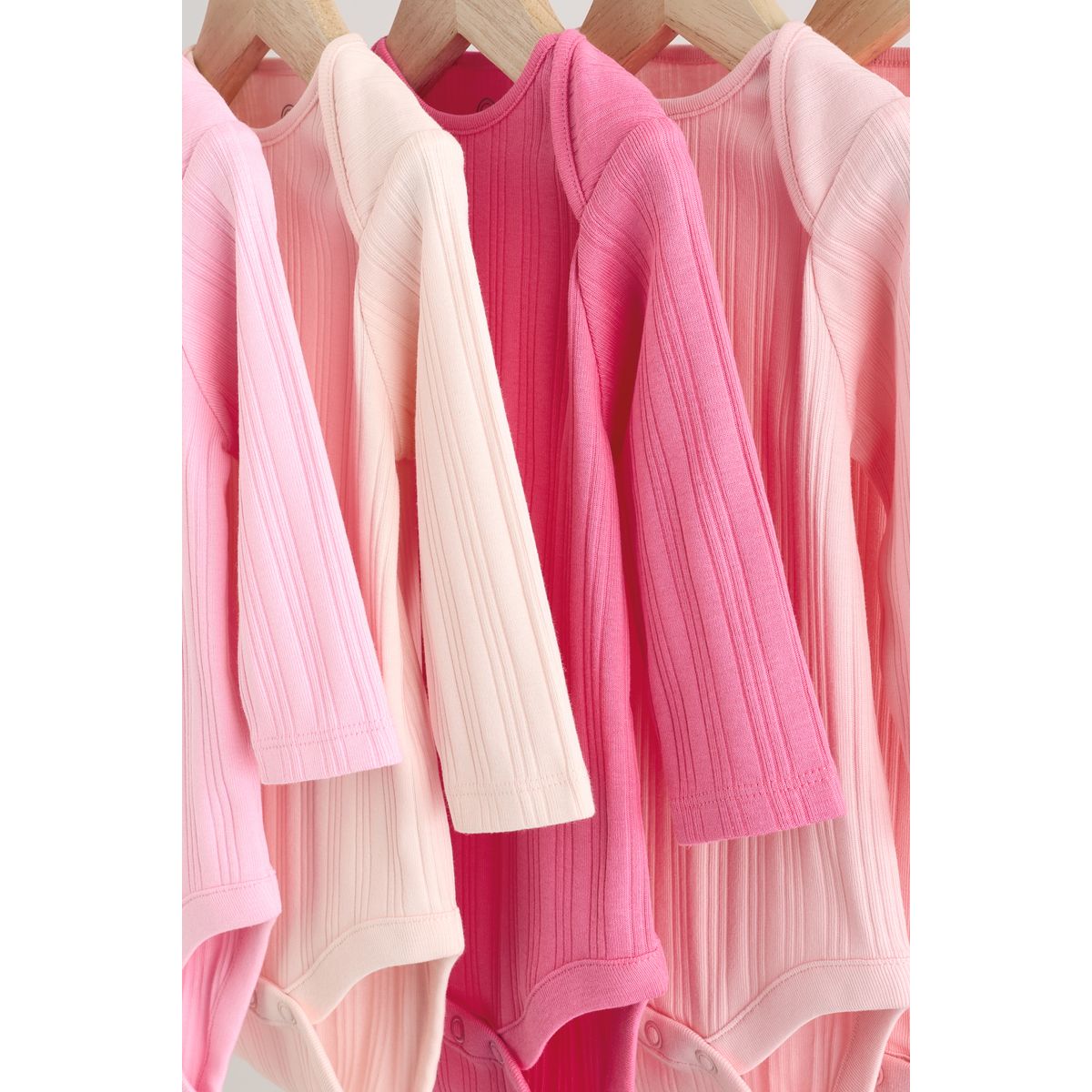 Body côtelé manches longues , lot de 5 rose, NEXT