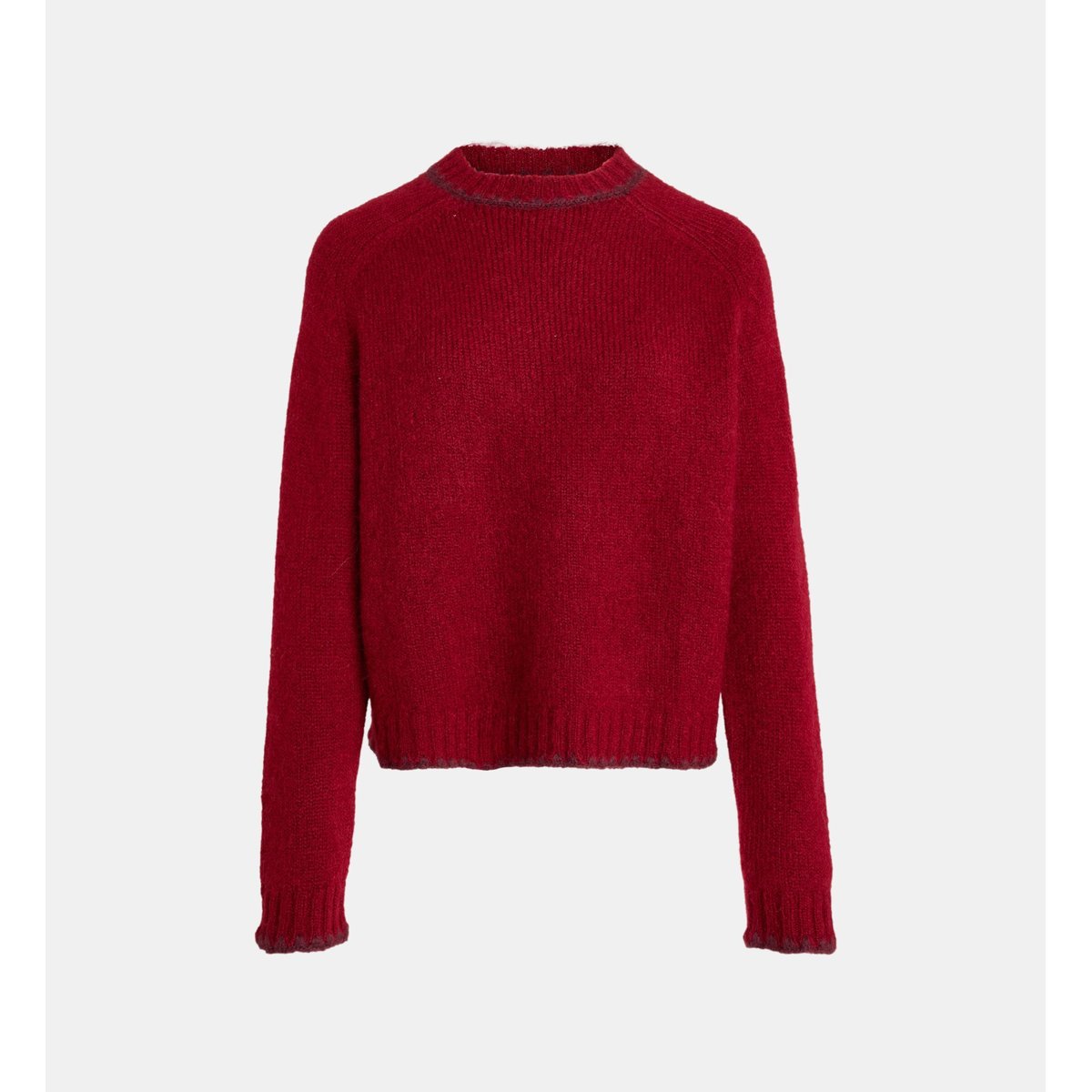 Pull folk maille rouge grenade, GALERIES LAFAYETTE