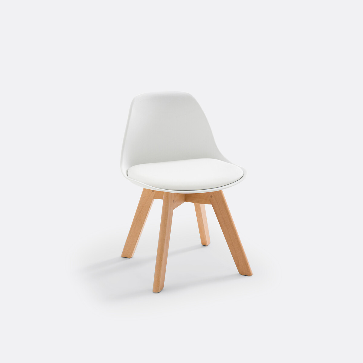 Silla infantil tipo concha, Zapong blanco/madera, LA REDOUTE INTERIEURS