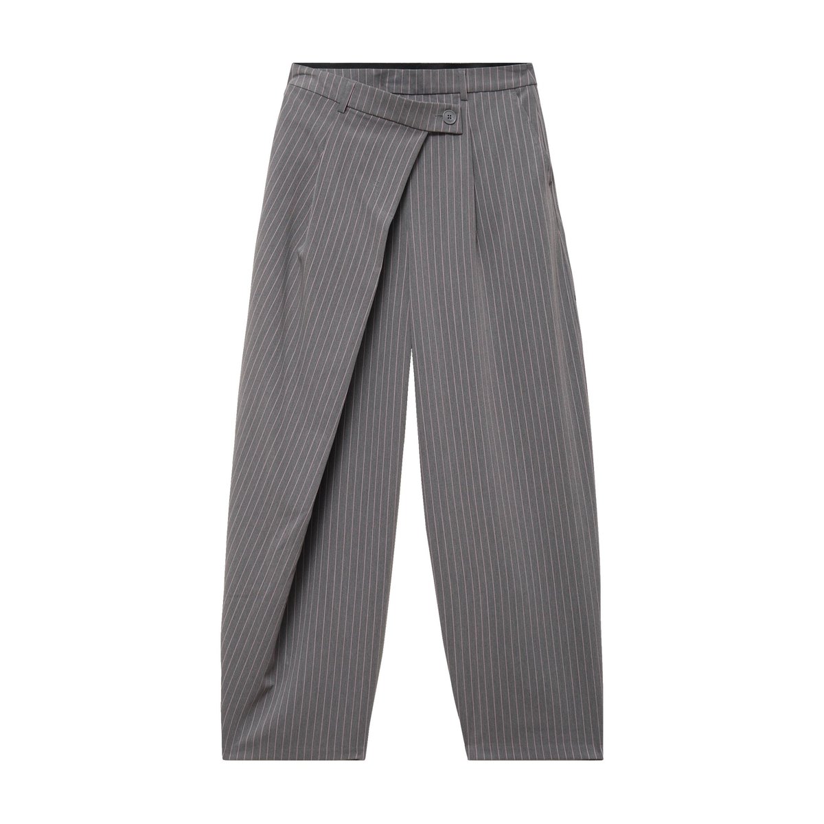 Pantalon barrel taille basse gris, CACHE CACHE