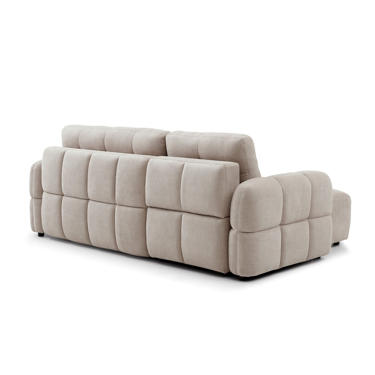 Maren Chenille Quilted Corner Sofabed light taupe, ÉDITÉ