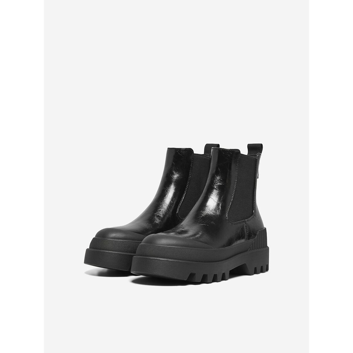 Chelsea bottines Buzz gelakt zwart, ONLY SHOES
