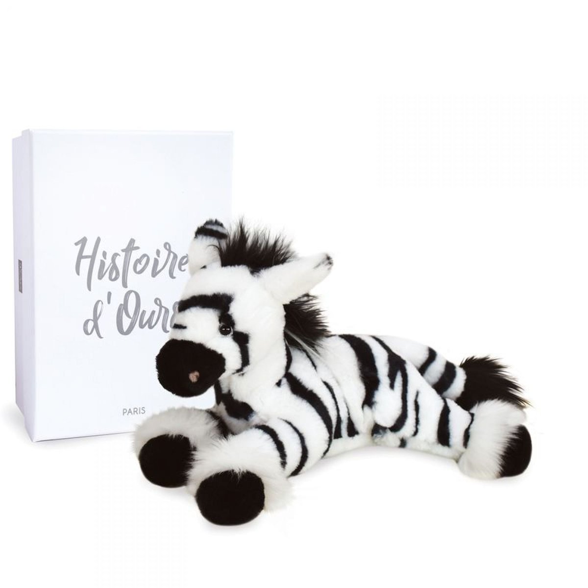 Peluche Zephir le zèbre 25 cm zèbre, HISTOIRE D'OURS