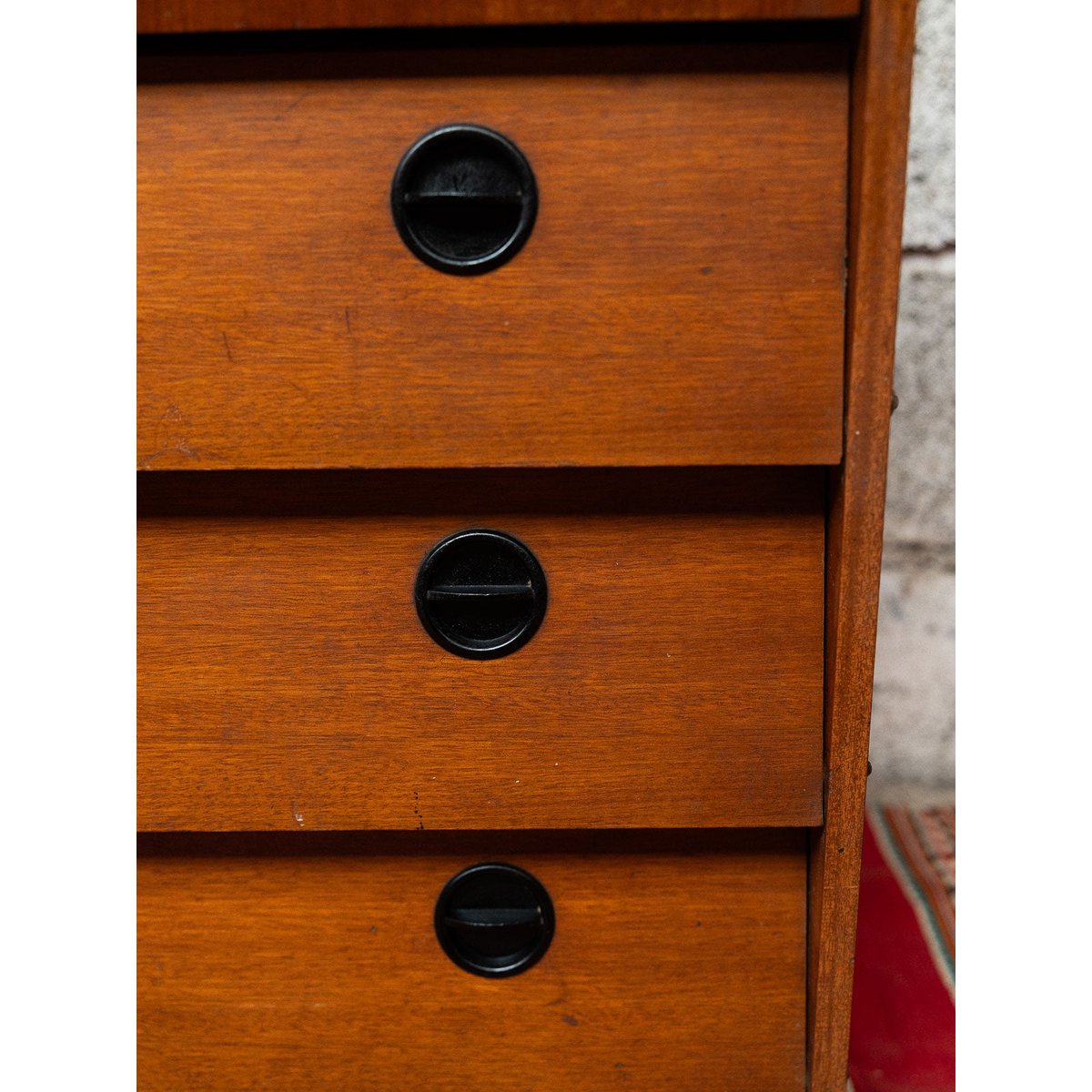 Commode de rangement Olga N°714 - Bon état bois foncé, DEBONGOUT