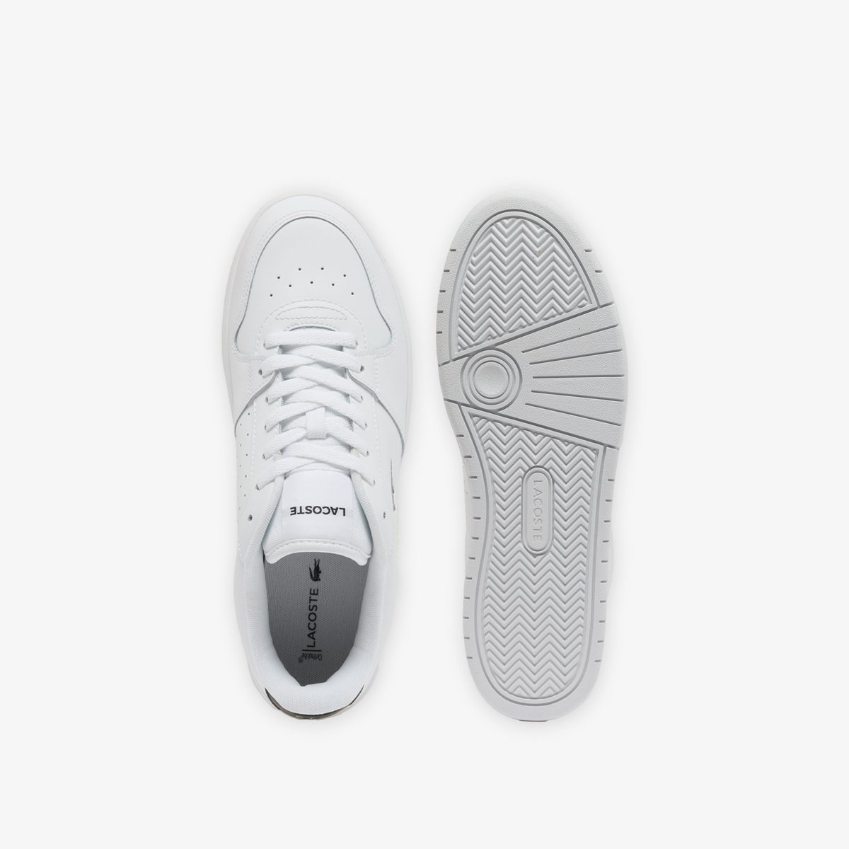 Sneakers Court Ace homme en cuir blanc-147, LACOSTE