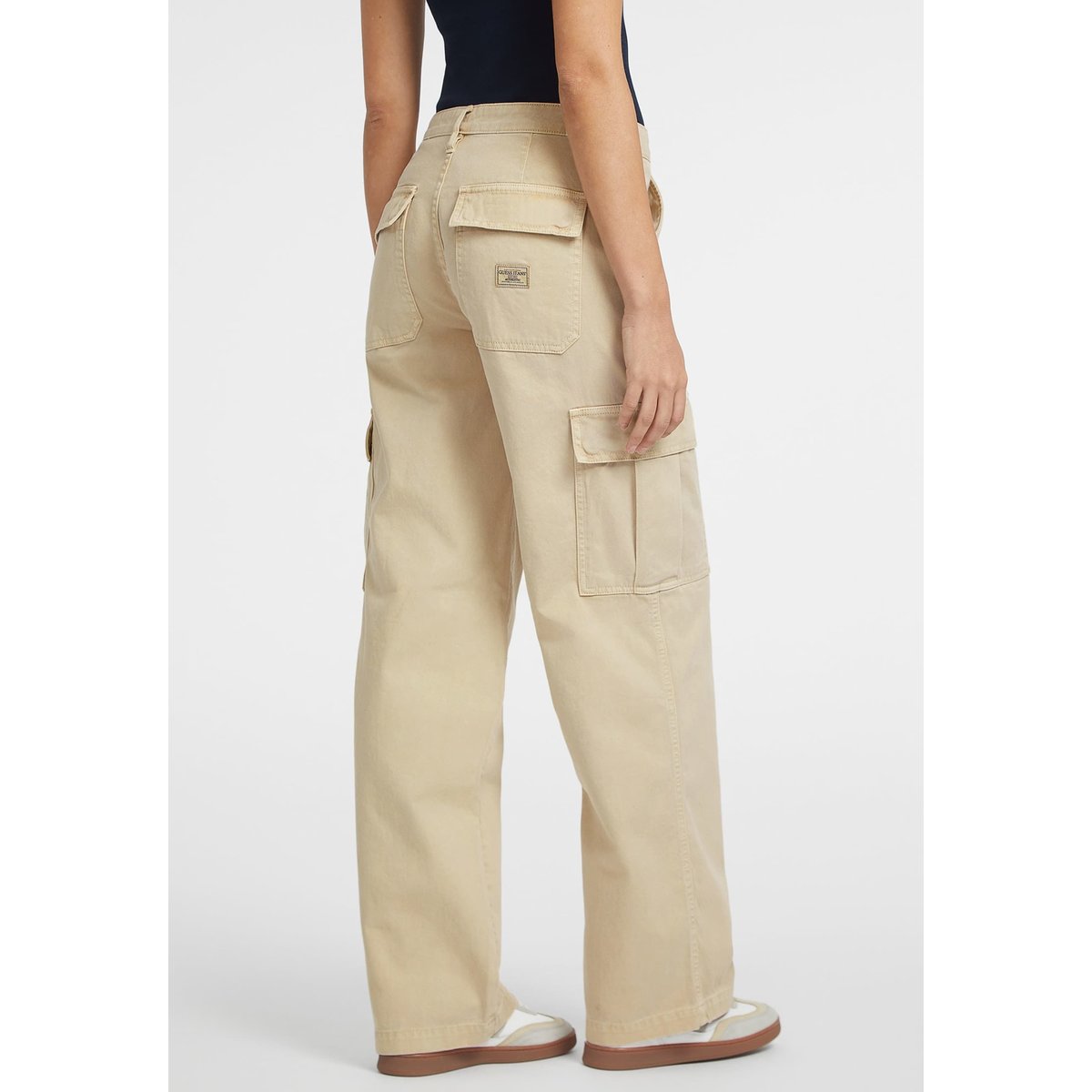 Pantalon Chino Cargo Femme marron, GUESS