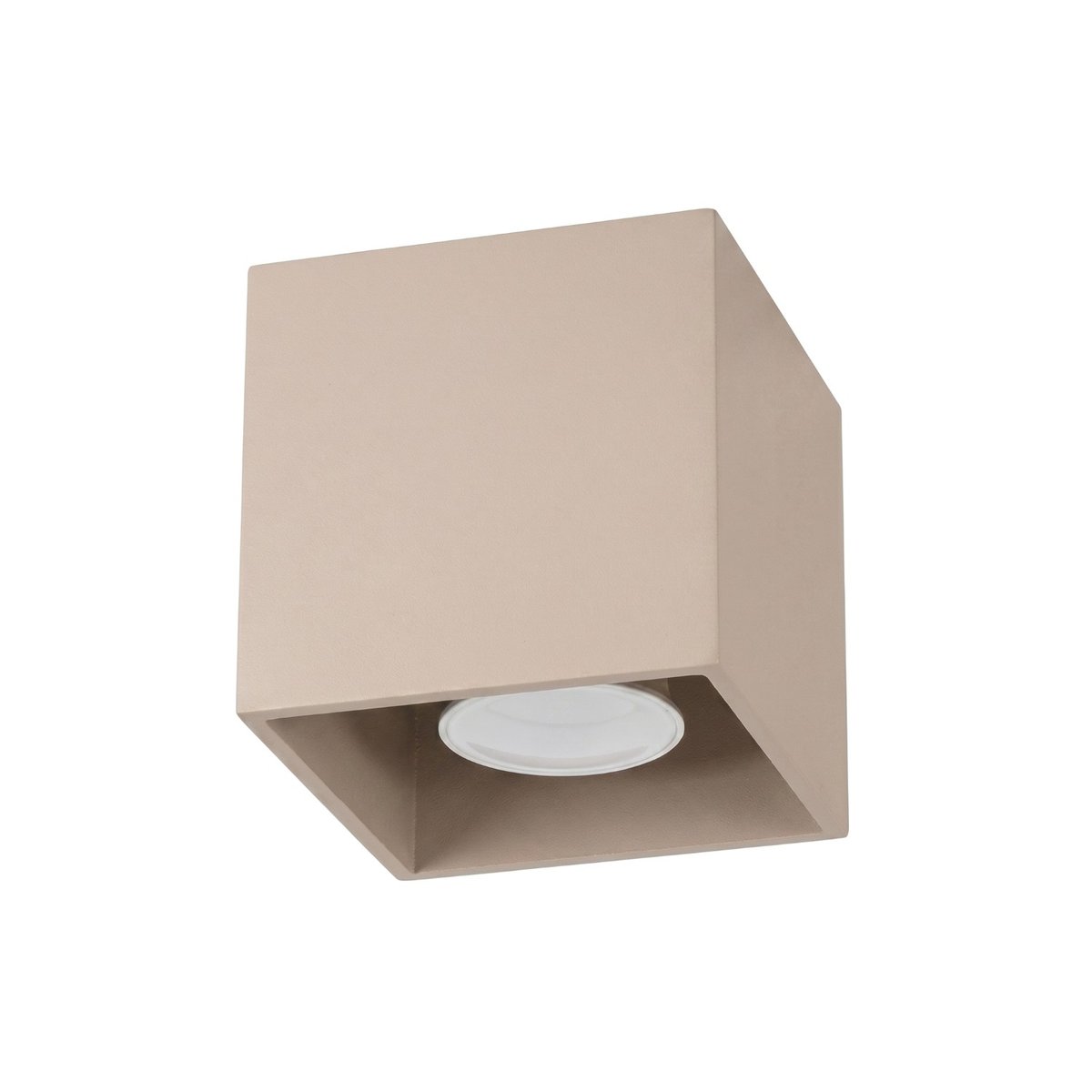 Plafonnier Aluminium Taupe GU10 1 Quad taupe, EDEN