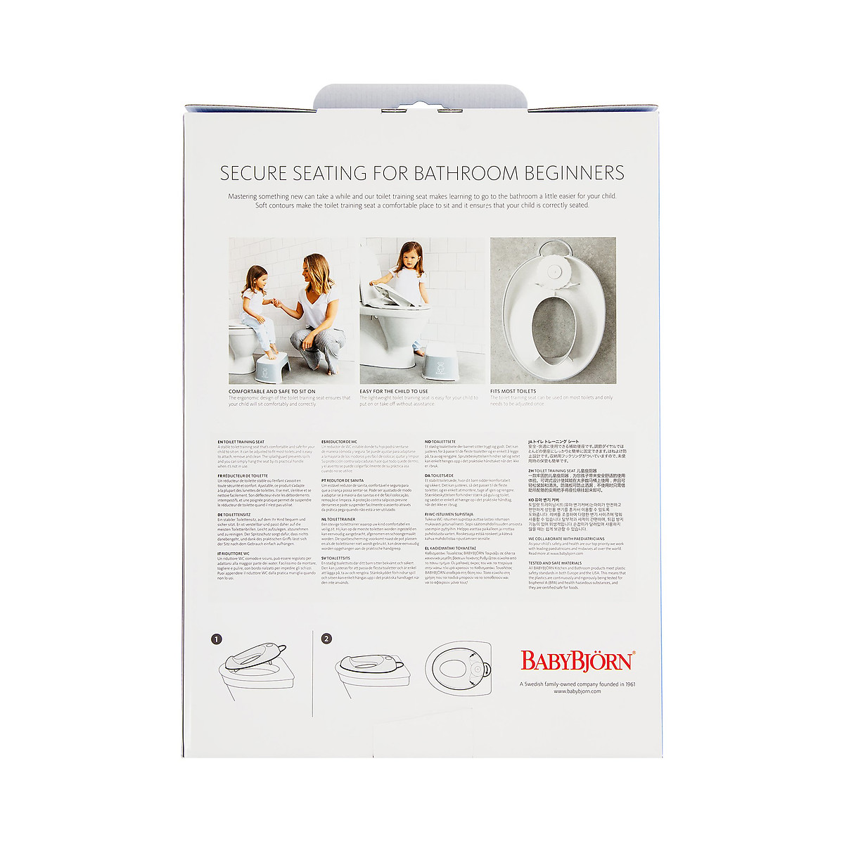 Réducteur de toilette blanc + noir, BABYBJORN