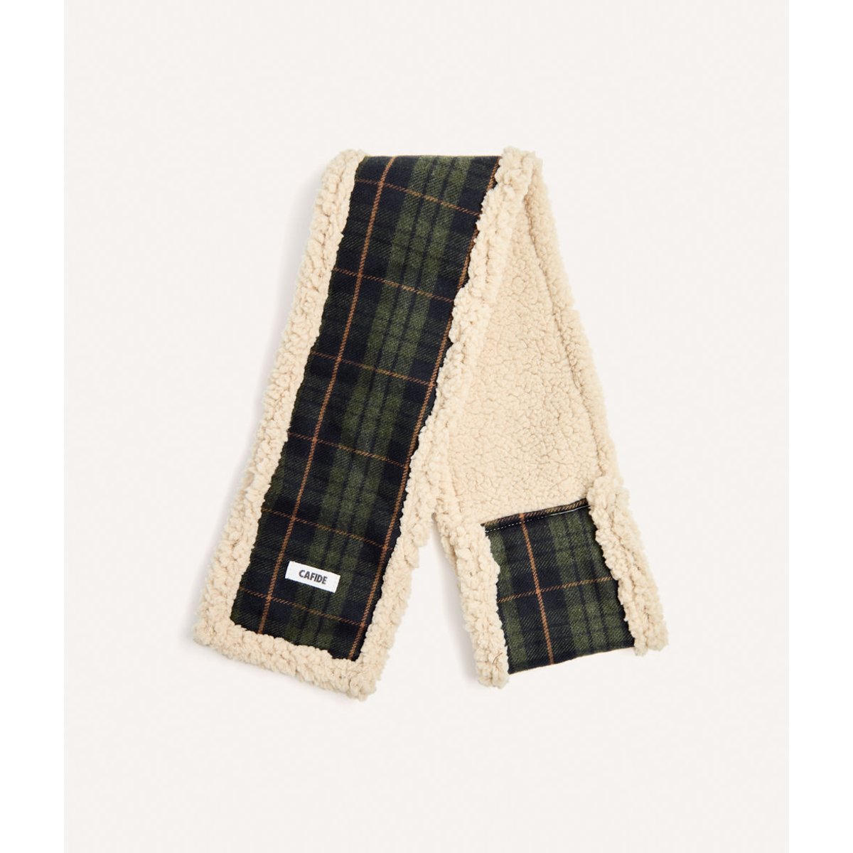 Écharpe tartan verte pour chien, Mica vert, CAFIDE