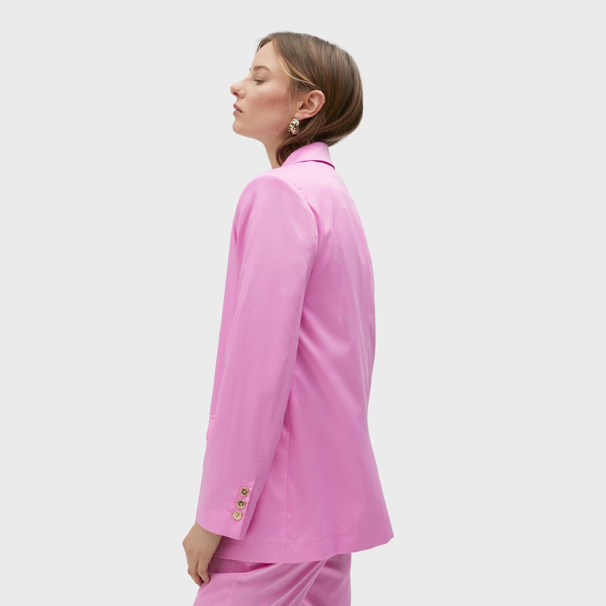 Blazer classique à boutons rose clair, LOLA CASADEMUNT