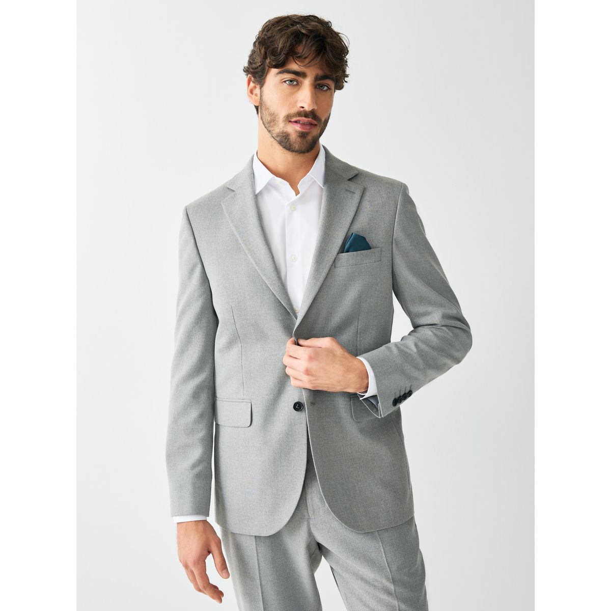 Veste de costume texturée gris, NEXT