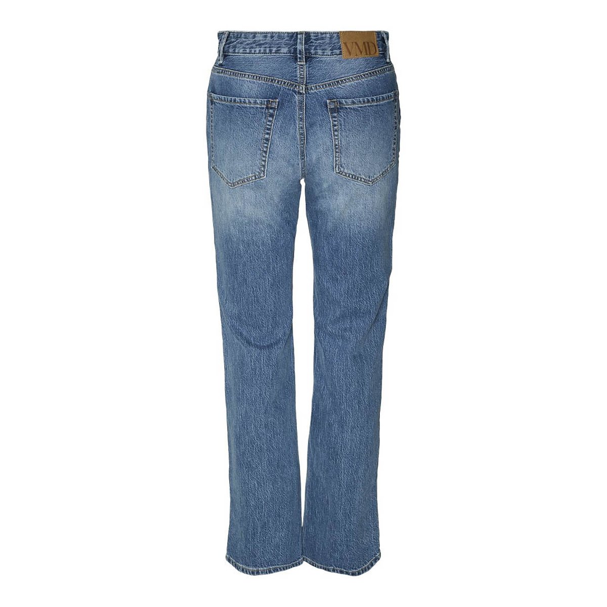 Vaqueros rectos, talle alto medium blue, VERO MODA