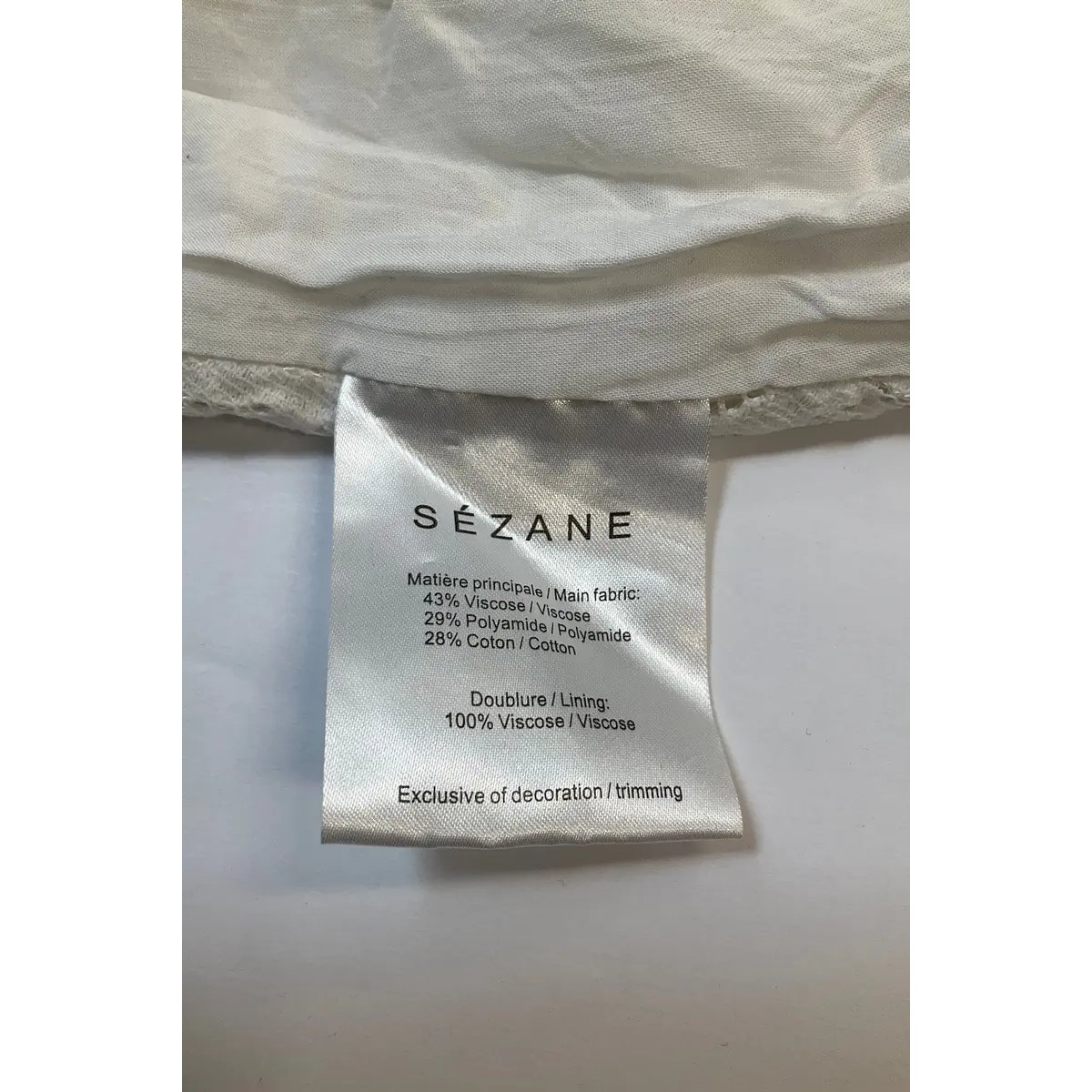 Blouse - Très Bon État blanc, SEZANE