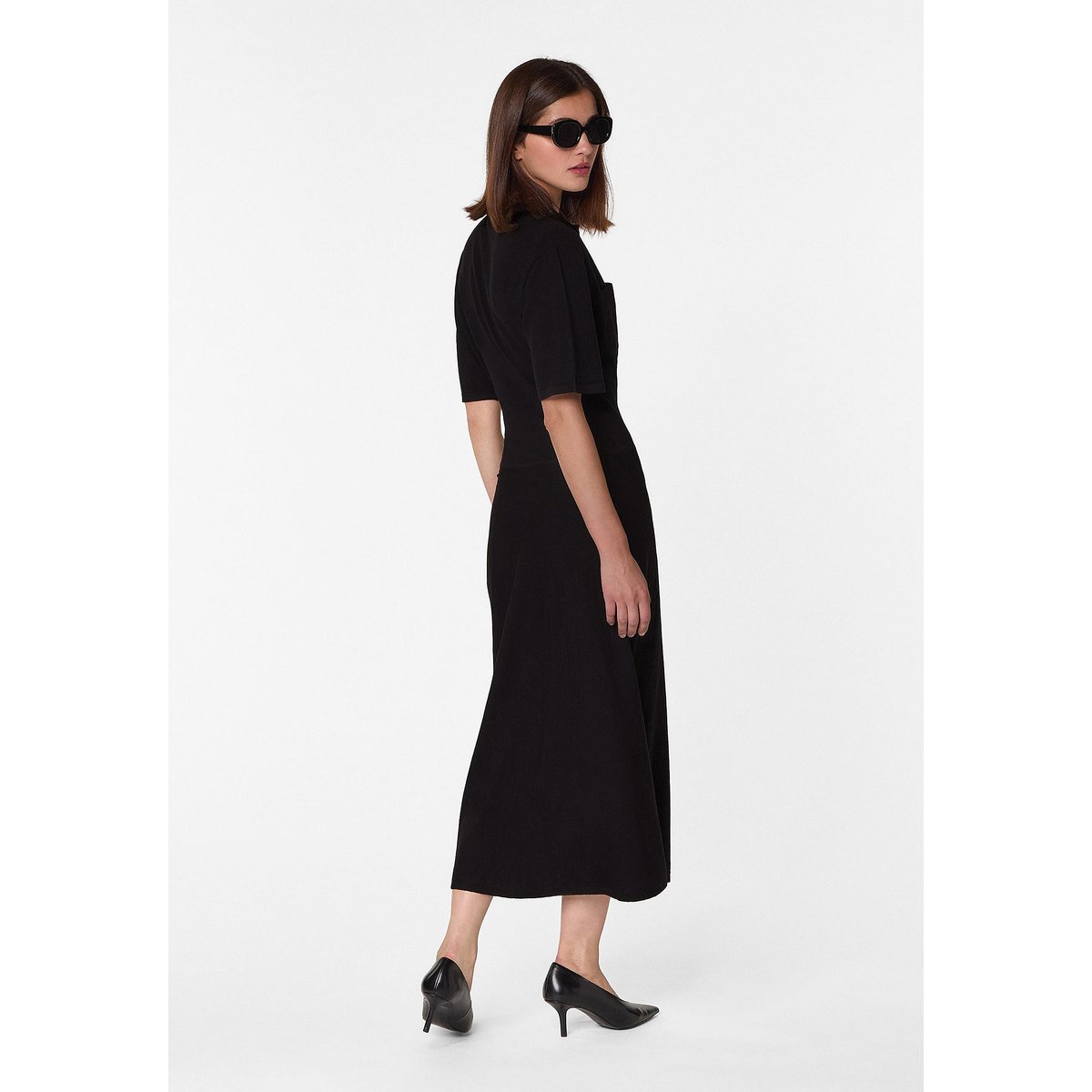 Robe longue en laine noir, RODIER