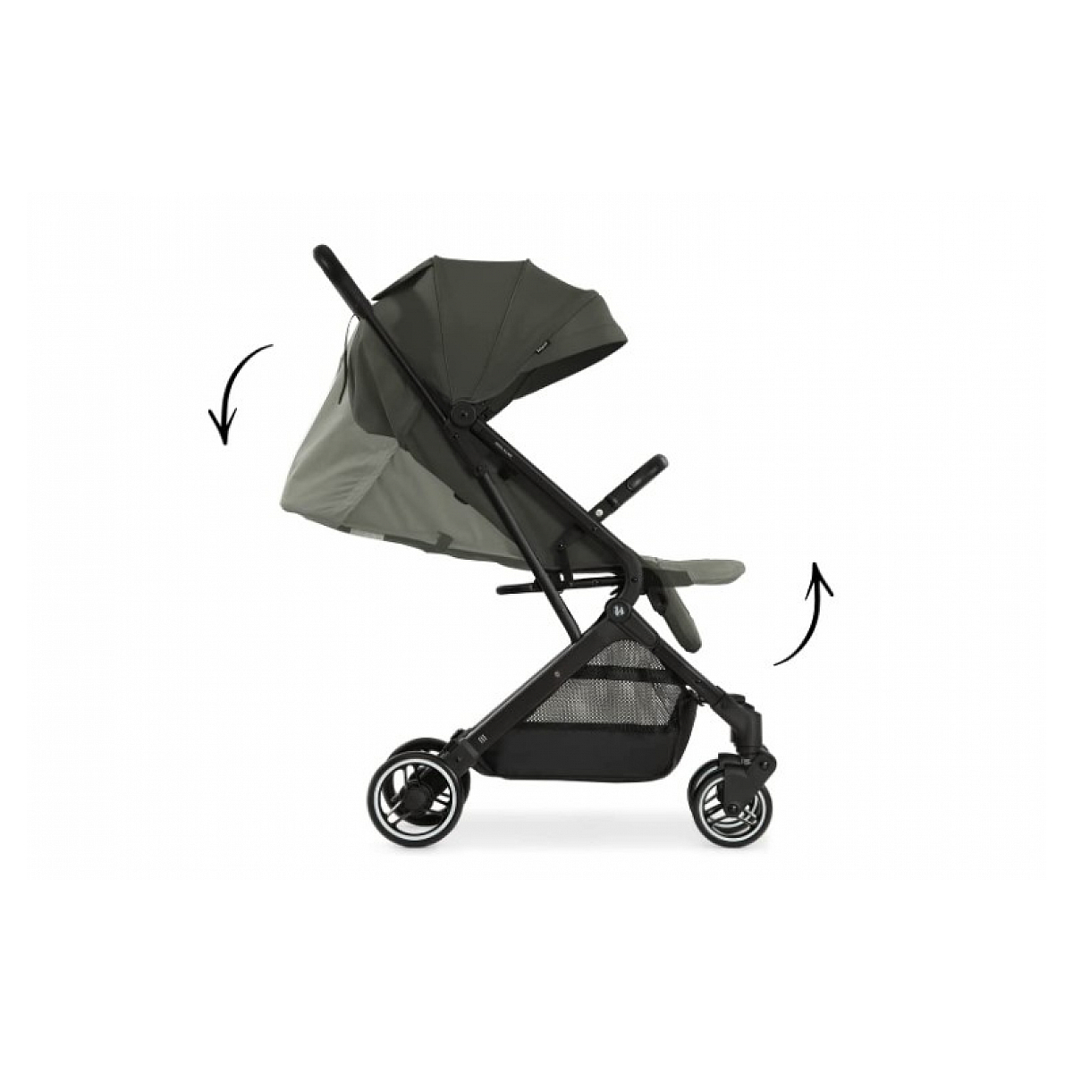 Poussette Travel N Care Dark-olive couleur unique, HAUCK