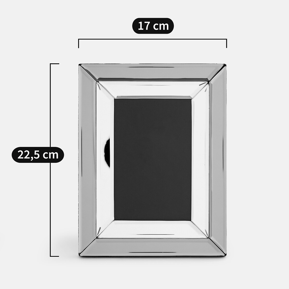 Chromia Chrome Mirror-Effect Photo Frame, 17 X 22.5cm transparent, LA REDOUTE INTERIEURS