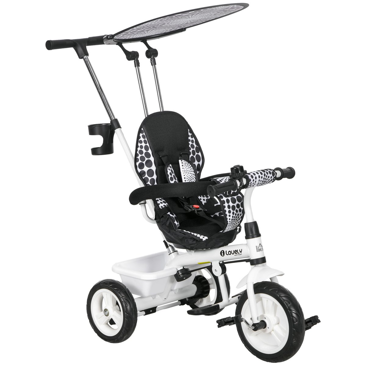 Tricycle pour enfants Métal Bleu blanc, HOMCOM
