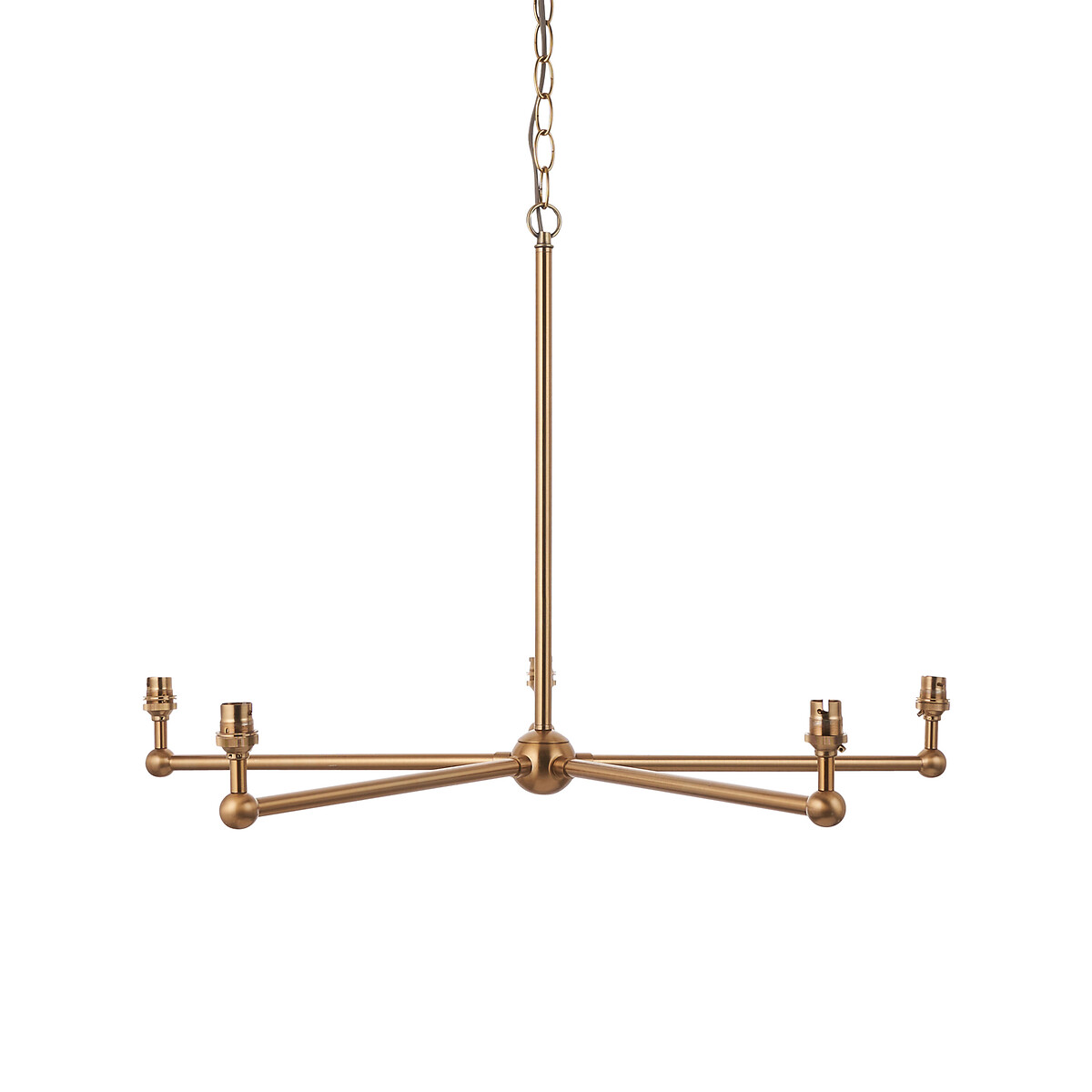 Sawyer 5-Light Pendant Light in Brushed Aged Brass aged brass, ÉDITÉ