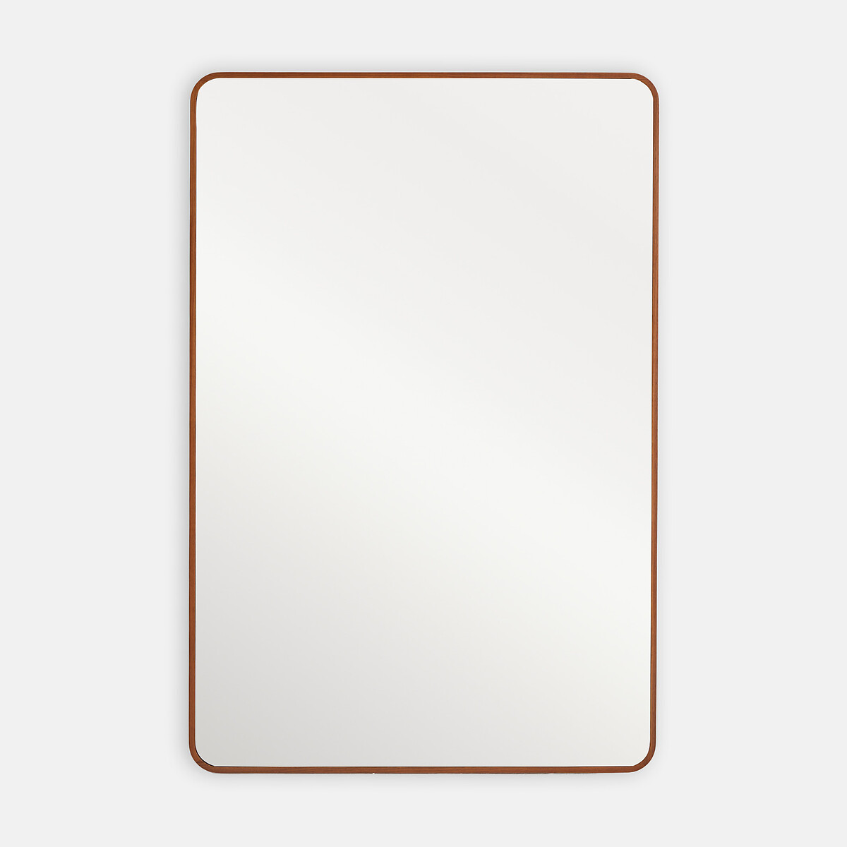 Miroir rectangulaire, en plaqué noyer, 80 x 120 cm, IODUS teinté coloris noyer, LA REDOUTE INTERIEURS