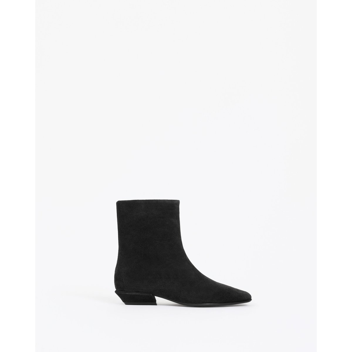 Bottines à petit talon en daim TAMY noir, MI MAI