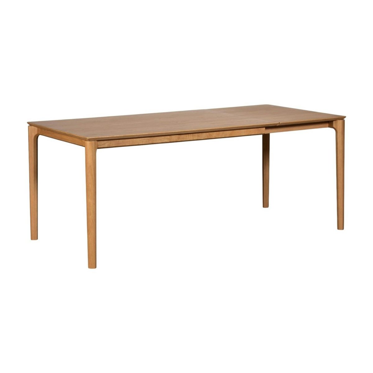 Table à manger moderne en chêne clair avec rallonge intégrée 135-190 cm DERBY bois naturel, PIER IMPORT