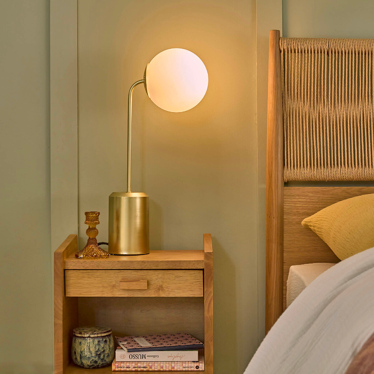 Lampe Moricio, Opalglas weiss, LA REDOUTE INTERIEURS