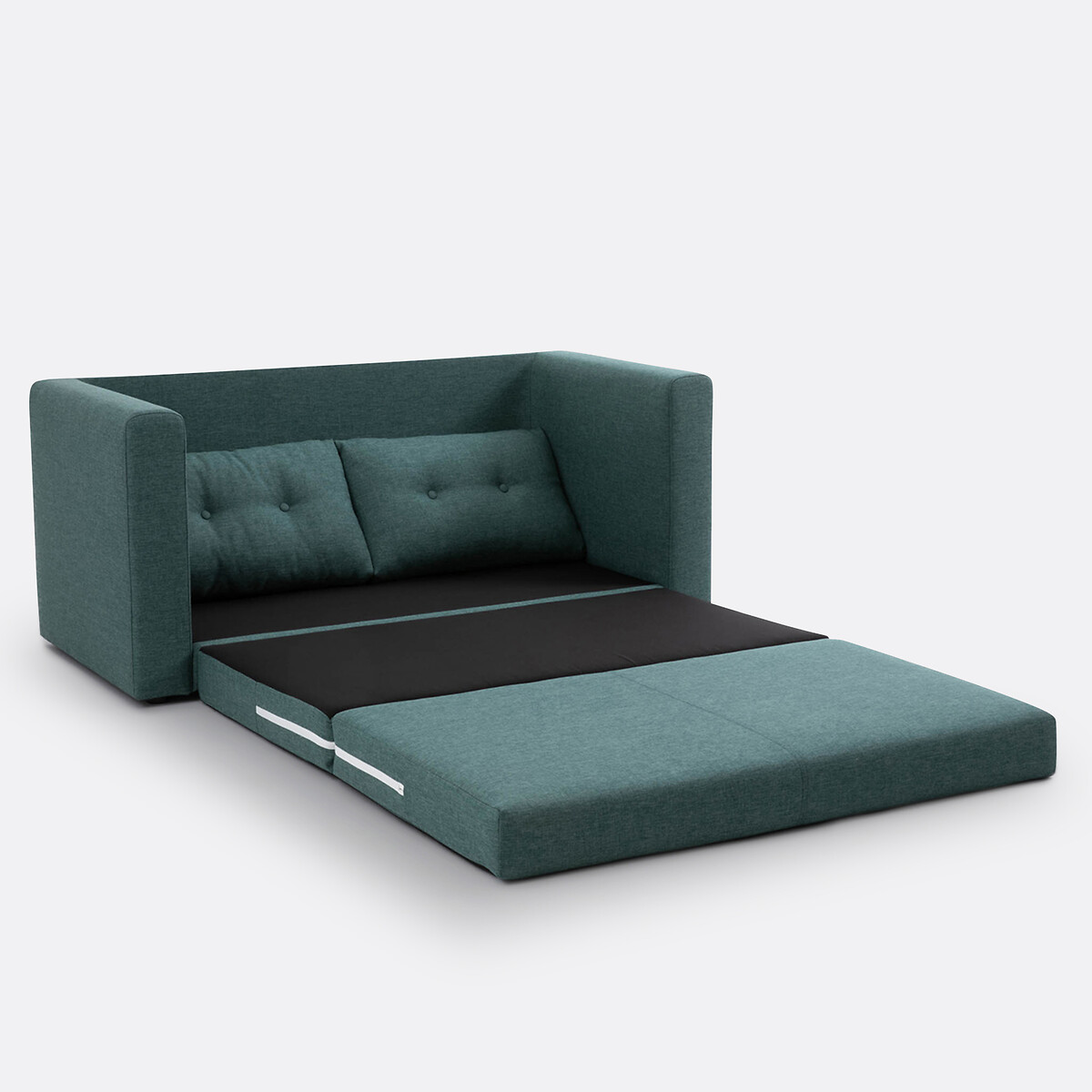 Sofá-cama, tecido texturizado, 2 lugares, Udel verde eucalipto, SO'HOME
