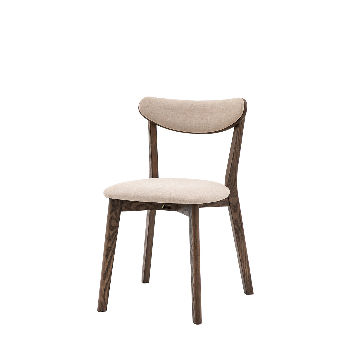 Hale Mid-Century Upholstered Smoked Oak Dining Chairs (Set of 2) smoked oak, ÉDITÉ