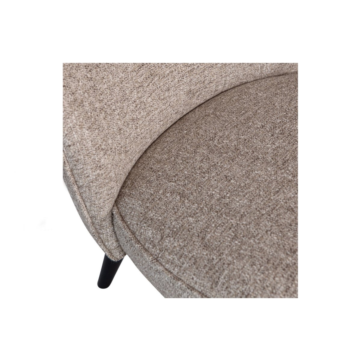 Fauteuil en tissu mélangé - SARA beige mélangé, WOOOD