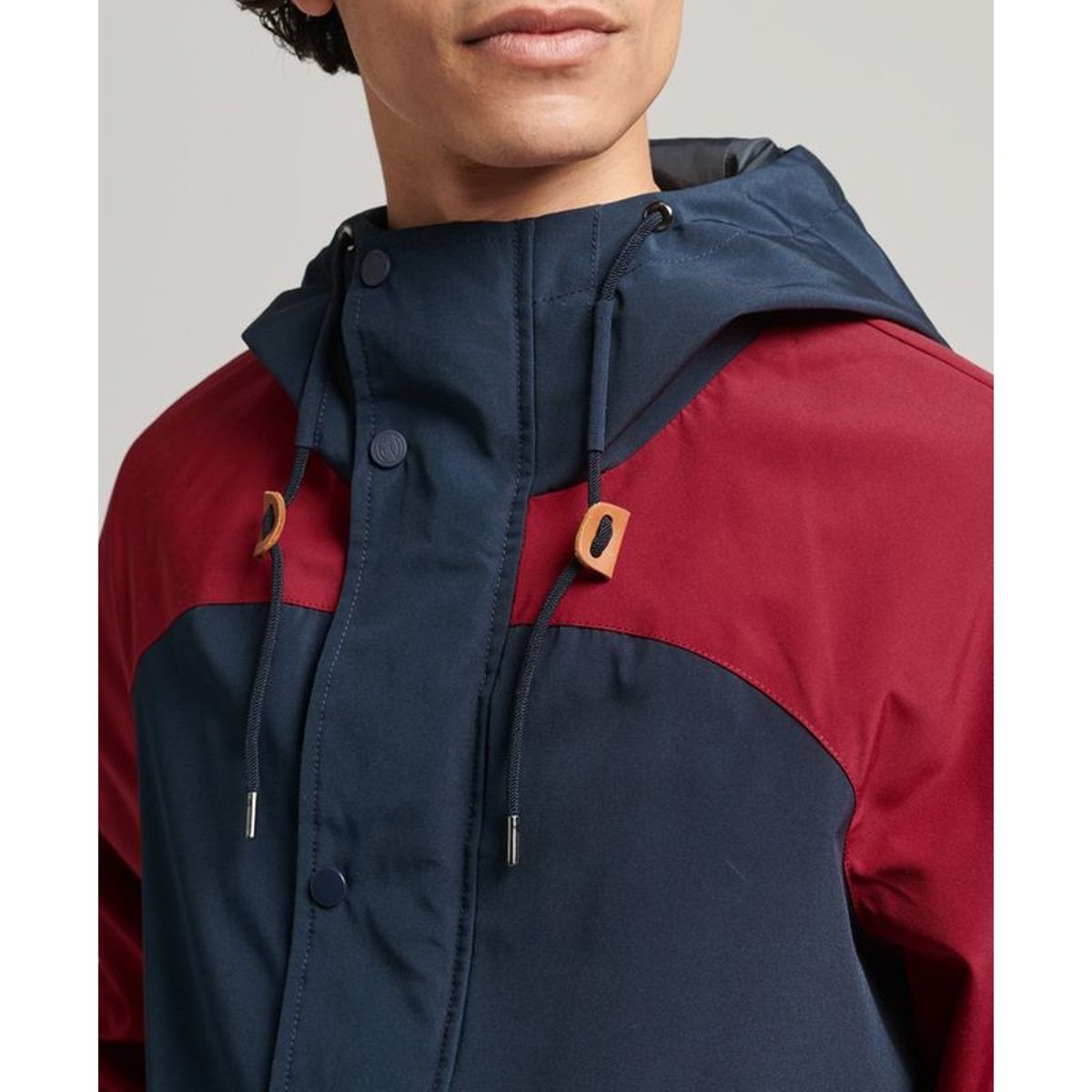 Veste de voile Vintage bleu marine chrome nordique, SUPERDRY