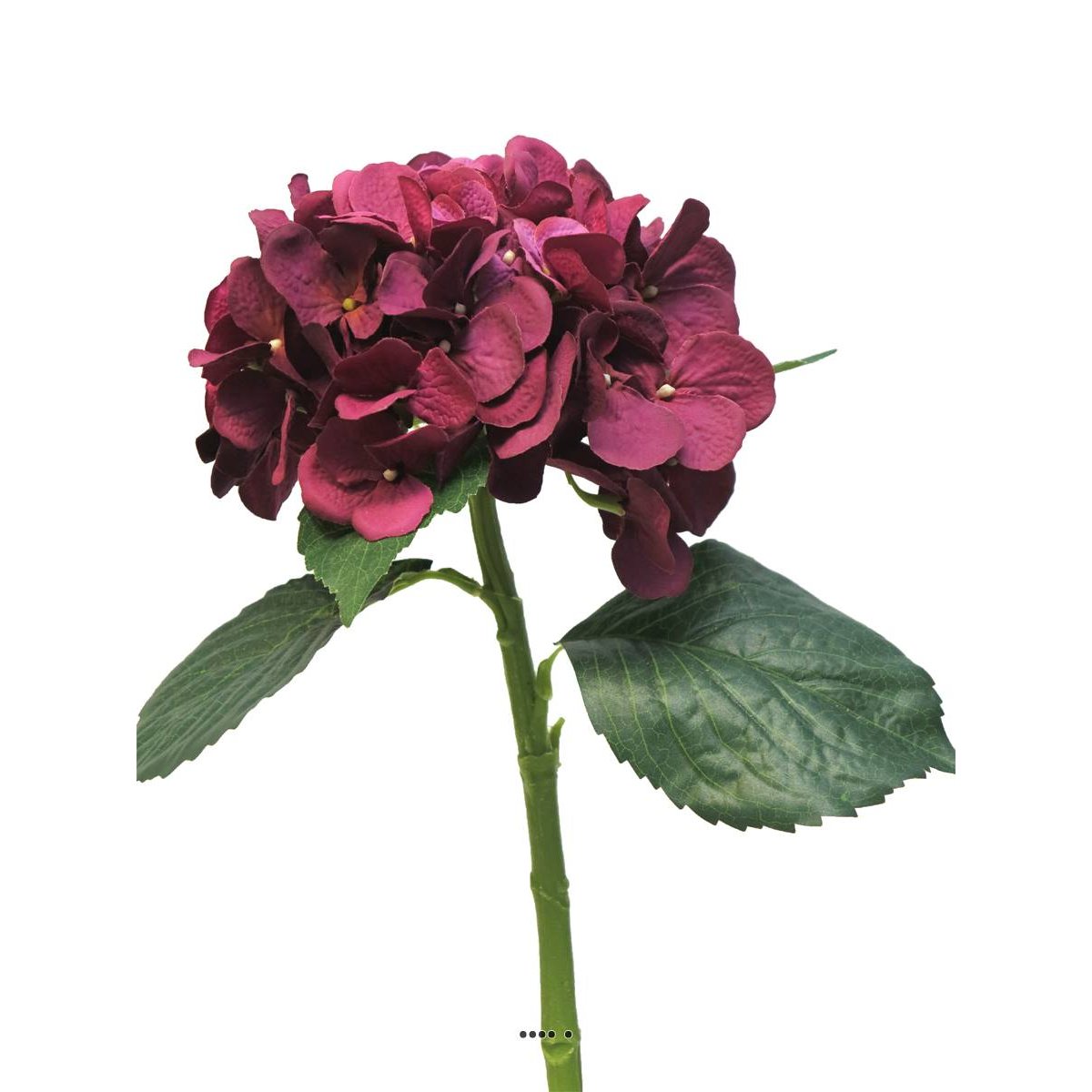 Hortensia artificiel en branche, H 48 cm rose fushia 730, ARTIFICIELLES