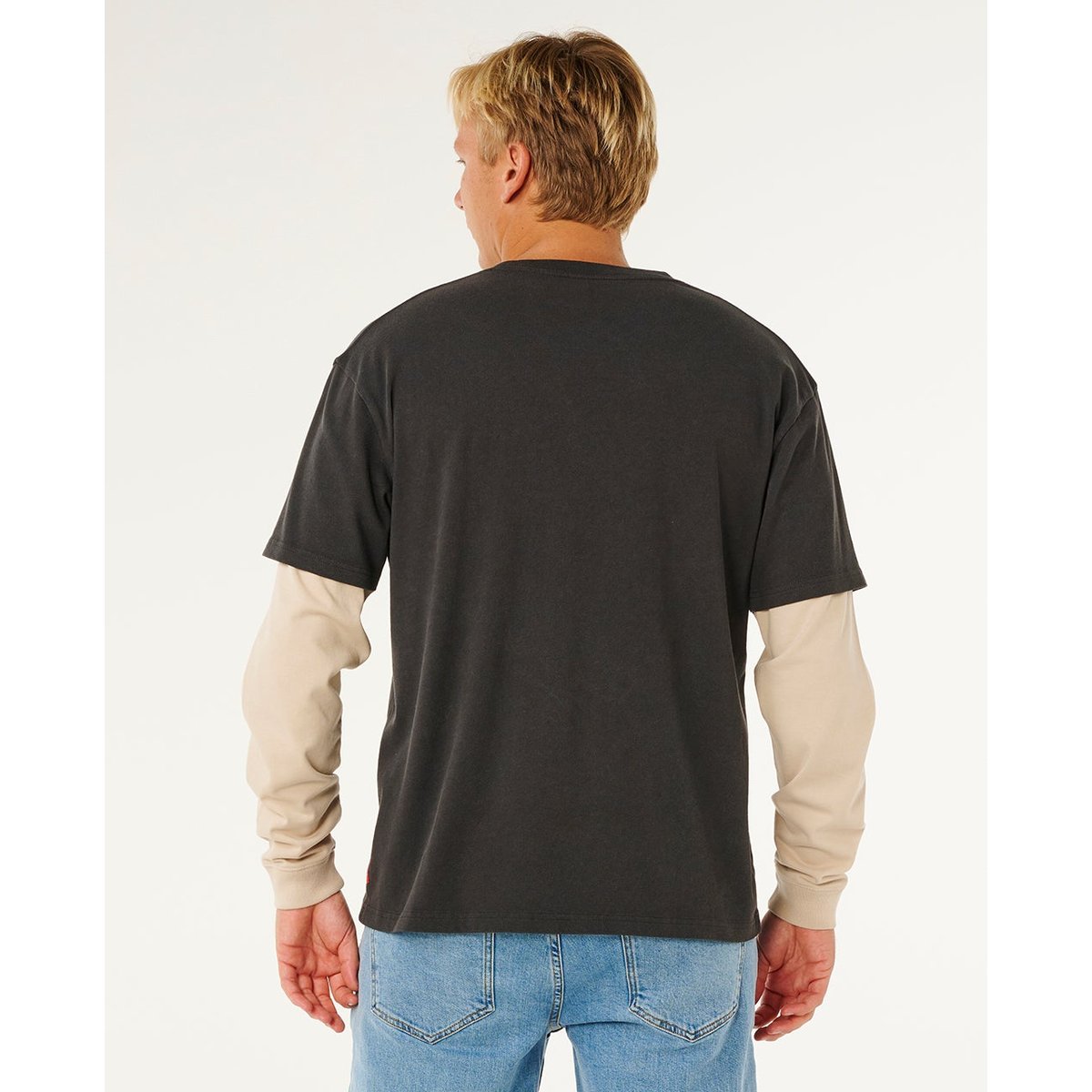 T-shirt manches longues Inner VISIONS Smashed noir délavé, RIP CURL
