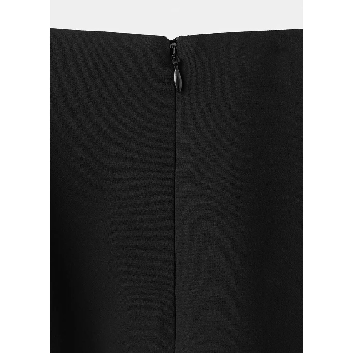 Jupe fendue volant noir, MANGO