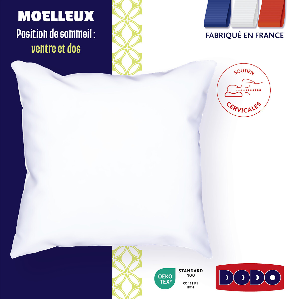 Oreiller Hybride Suprelle Memory blanc, DODO