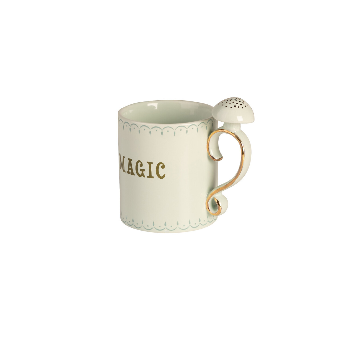 "Magic" Mushroom Handle Mug green, YVONNE ELLEN