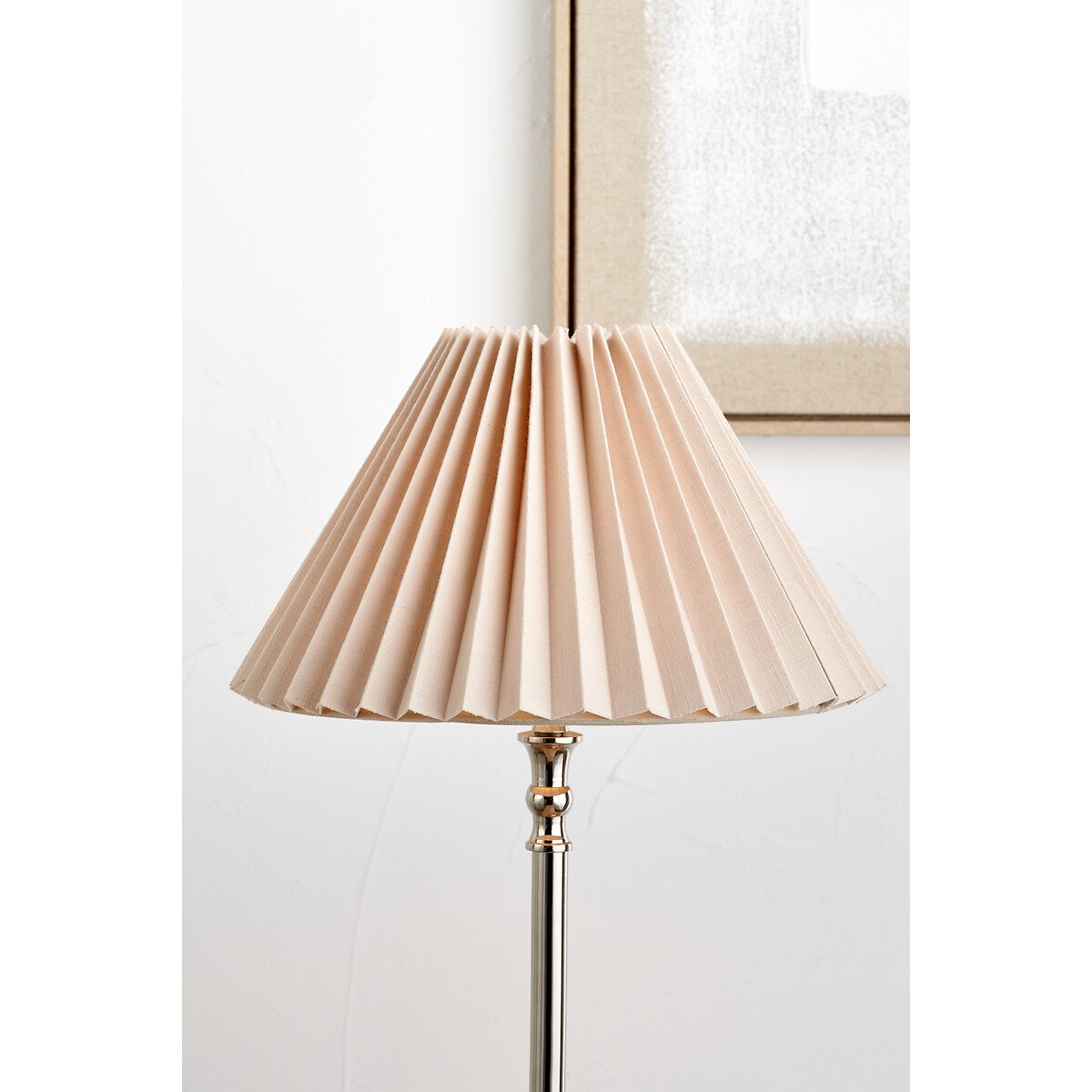 45cm Aria Natural Linen Hard Pleat Tapered Shade natural, ÉDITÉ