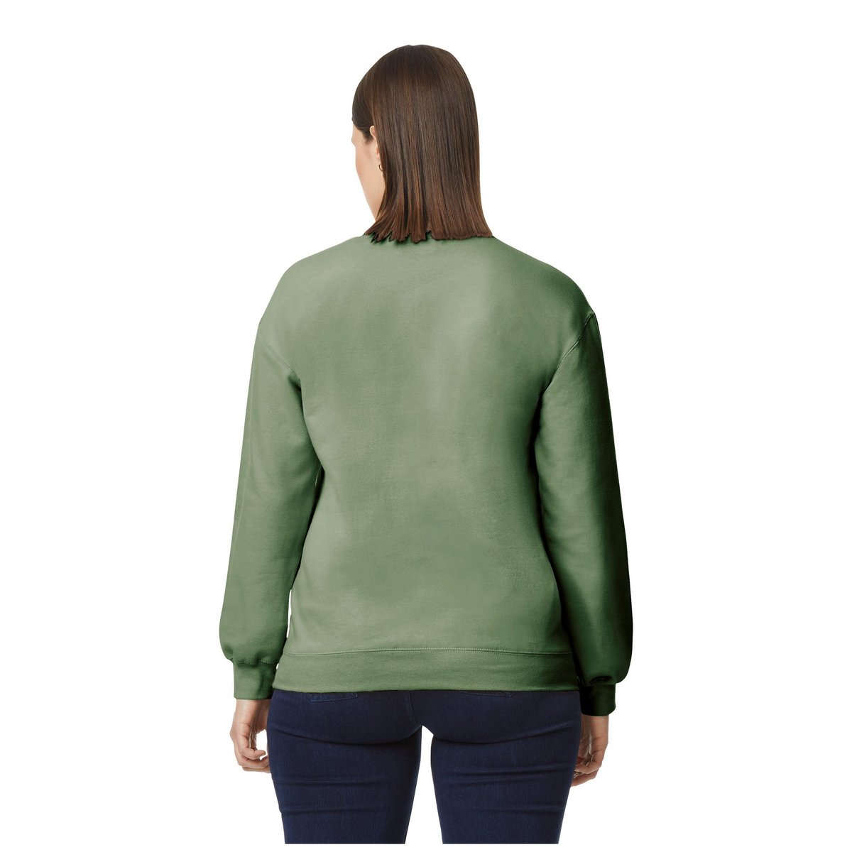 Sweat SOFTSTYLE vert militaire, GILDAN