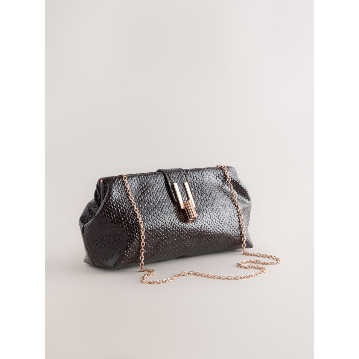 Pochette aux dimensions généreuses marron chocolat, NEXT