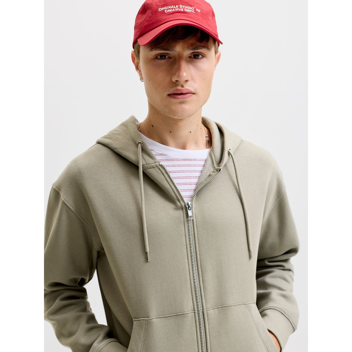 Sweat À Capuche vetiver, JACK & JONES